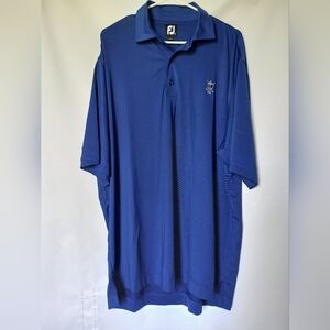Foot Joy Golf/Polo Mens Shirt Size L Color Blue with Microstripe